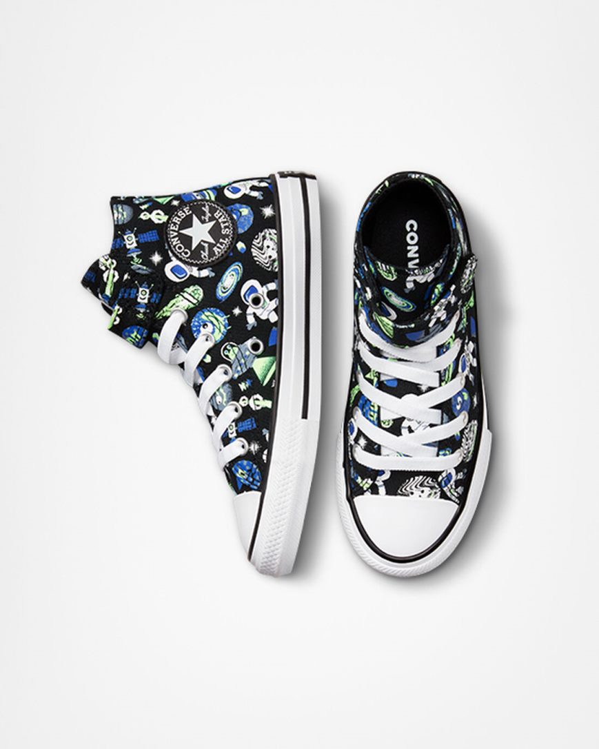 Zapatillas Altas Converse Chuck Taylor All Star Easy-On Space Cruiser Niña Negras Azules Verde | PE 028P5W